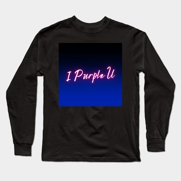 BTS I Purple U My Universe Long Sleeve T-Shirt by PedaDesign